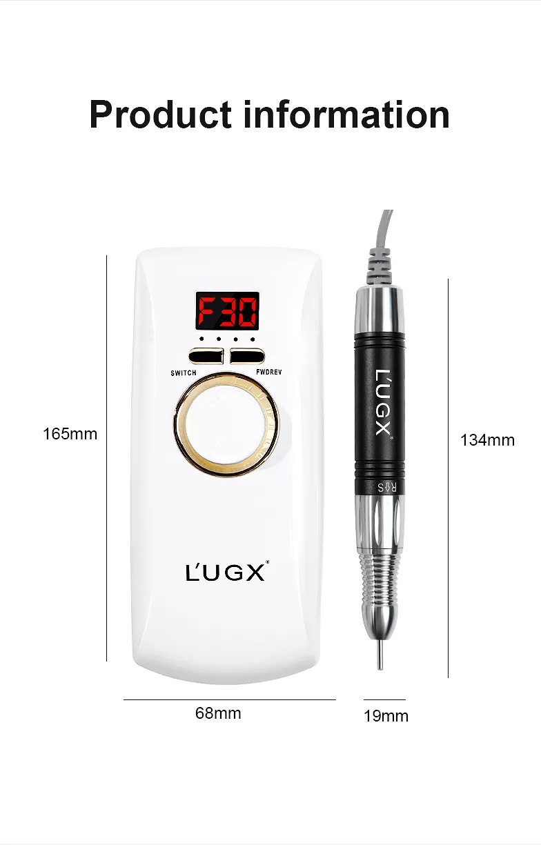 L'UGX LG601S nail drill machine - 欧莉源美甲